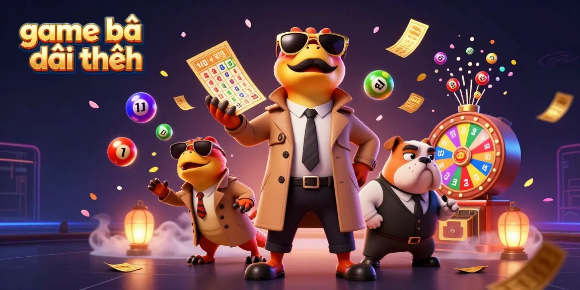 Experience thrilling game bài đổi thưởng as cartoon raptors humorously approach a VIP lounge.