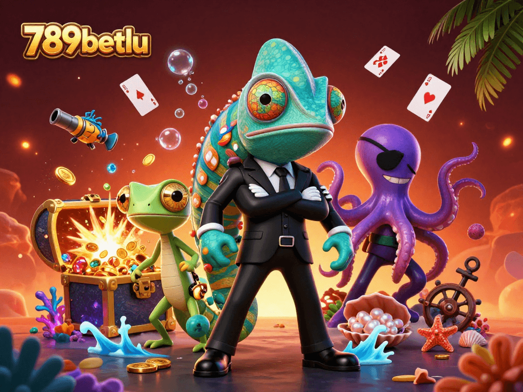 Experience the thrilling world of 789betlu with vibrant casino action, featuring colorful characters and game elements.