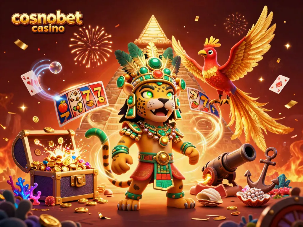 Experience thrilling gameplay at cosmobet casino with vibrant 3D scenes and engaging elements.