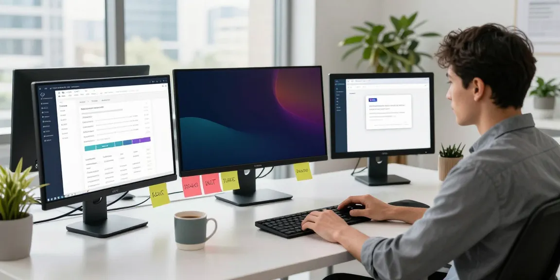 Digital marketing specialist analyzing instant indexing data in a modern workspace.