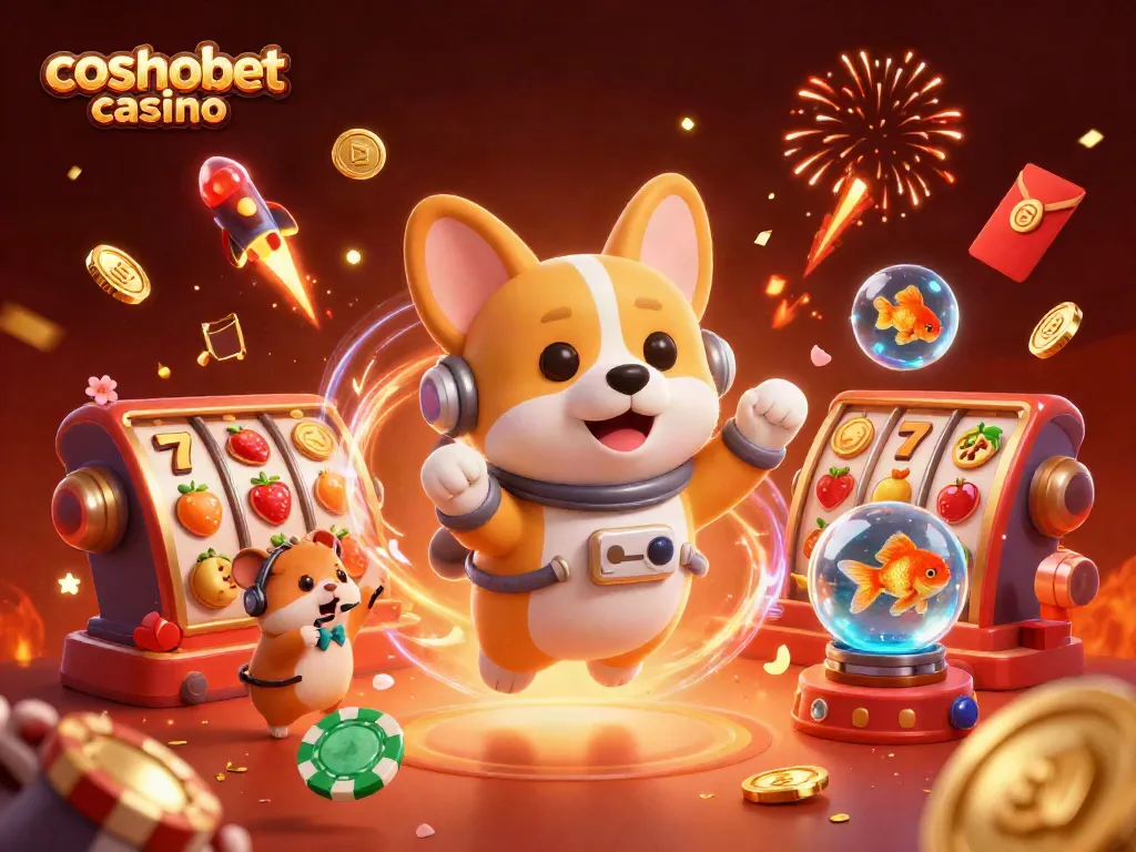 Experience thrilling gameplay at Cosmobet Casino with dynamic slots and friendly characters.