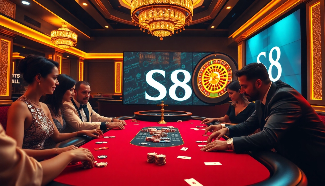 Experience luxurious gaming at S8 with vivid poker action and sleek interface.