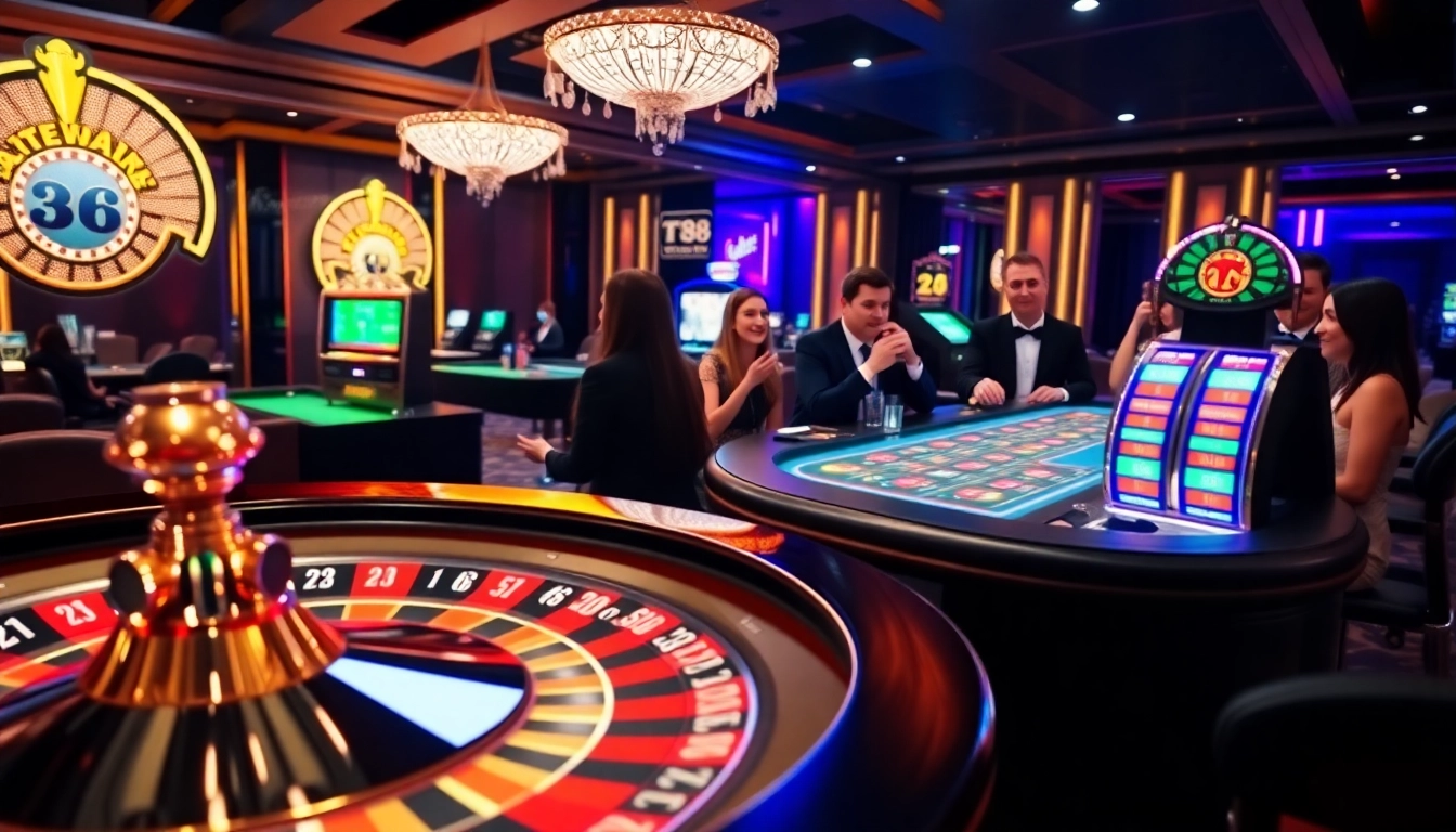 Experience the thrill of betting with TT88 at a luxurious casino table.