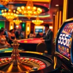 Players enjoying a thrilling game at 555win's professional casino setting.