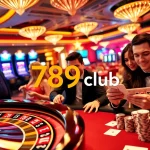 Players enjoying thrilling games at 789club casino with intense focus and excitement.