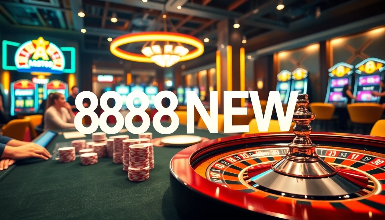 Experience the thrill of 888NEW with engaging casino gameplay at a lively table.