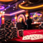 Experience the excitement of LUCK8 VIP at a luxurious casino table with poker chips and cards.