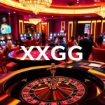 Place your bets at XXGG's luxurious casino table in a vibrant gambling experience.