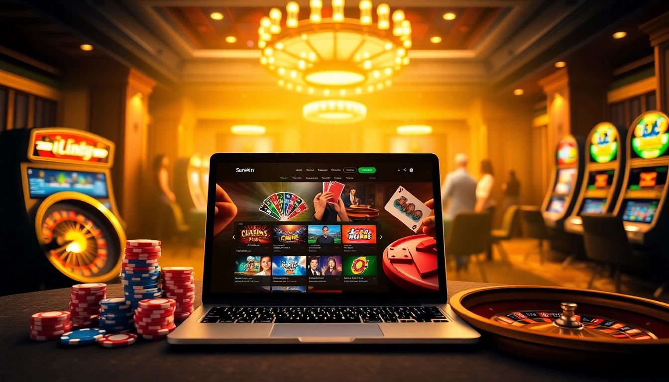 Experience the excitement at Sunwin with vibrant casino games and engaging online interfaces.
