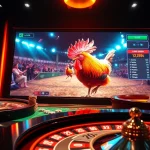 Engaging sv388 online cockfighting scene with HD digital interface and vibrant casino elements.
