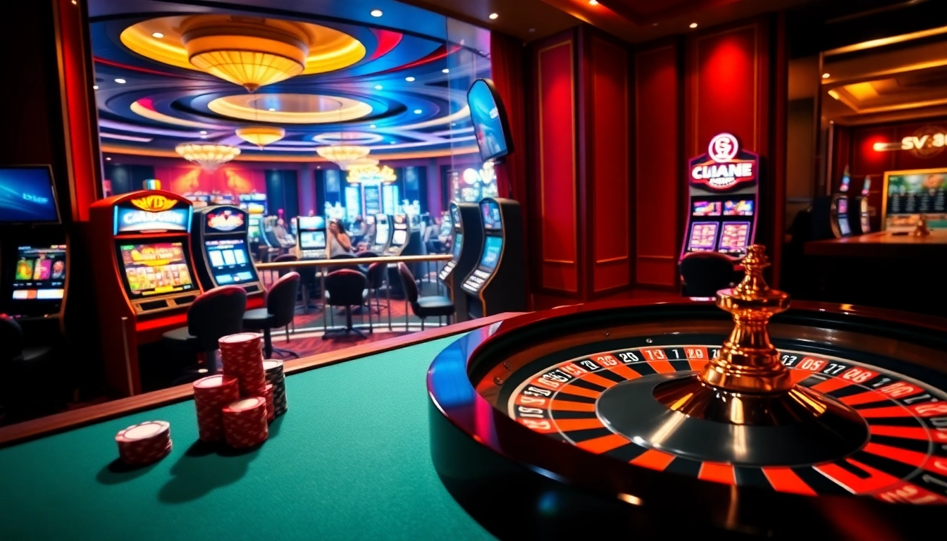 Experience thrilling gameplay at sv88 with poker tables, roulette wheels, and vibrant slot machines.