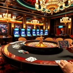 Experience top-tier gaming at https://luck8.media/ with luxurious casino visuals of poker and roulette.