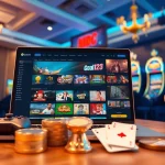 Goal123 online betting platform showcasing diverse gaming options in a vibrant setting