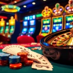 Engaging casino scene with poker chips and roulette wheel, highlighting hidden wiki url for exclusive insights.