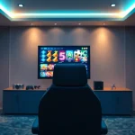 Experience G88 casino's vibrant gaming interface in a stylish setup.