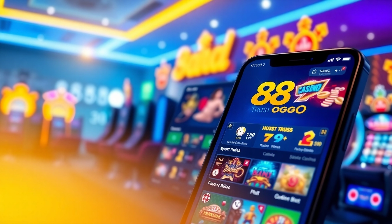 Experience betting excitement with 88GO's modern interface showcasing various gaming options.