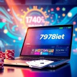 Experience the thrill of online gambling with 789bet, showcasing vibrant gaming elements in a digital casino setting.