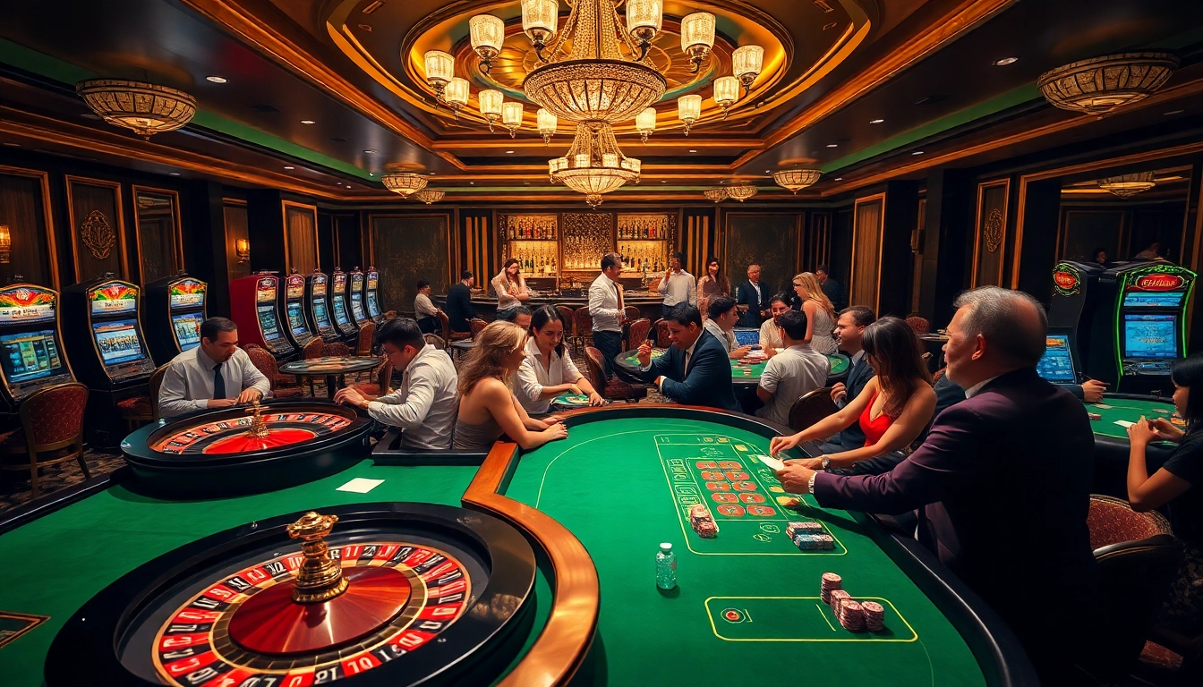 Gambling excitement at https://xn88.law/ with vibrant casino tables and engaged players.