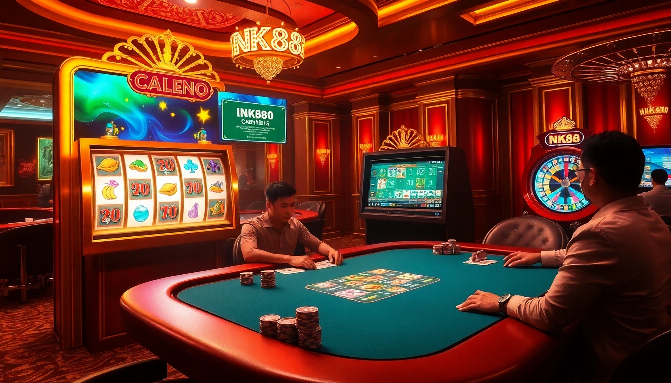 Experience winning thrills at NK88 gambling platform with a luxurious poker setup.