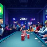 Engaging online gaming scene illustrating players immersed in 789bet's platform, highlighting excitement and community.