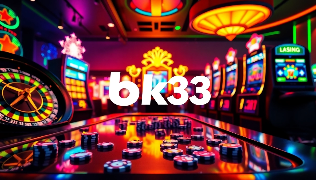 Experience the thrill of bk33 online gaming with dazzling casino visuals and exciting gameplay elements.