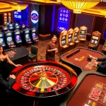 Experience thrilling gambling action at HELLO88 with roulette, poker, and vibrant slot machines.