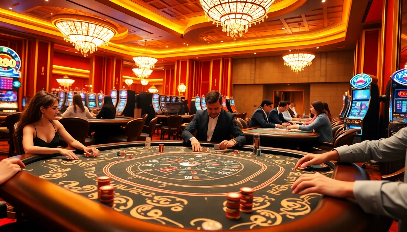TR88 gaming table showcasing dynamic poker action with players engaged in thrilling bets.