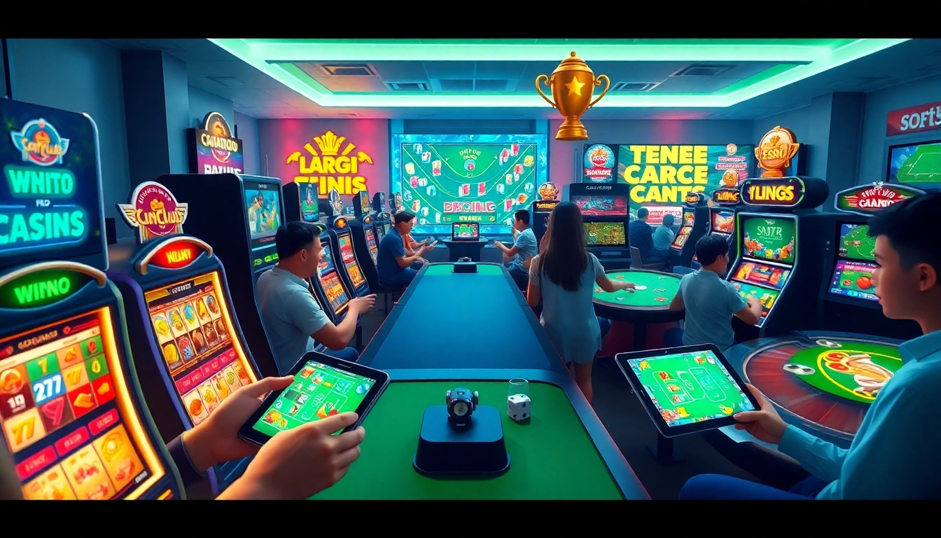 Sonclub gaming platform showcasing vibrant online casino games, engaging characters, and mobile devices.
