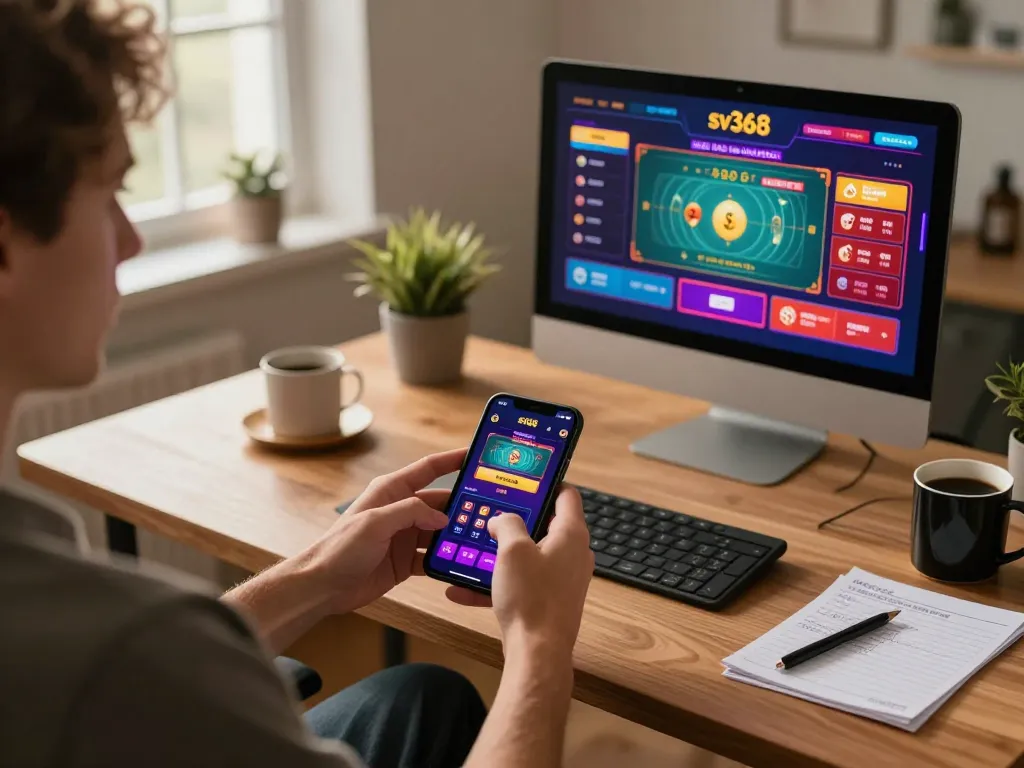 Player exploring sv368 casino app for exciting mobile gaming experiences with rich visuals and engaging gameplay.