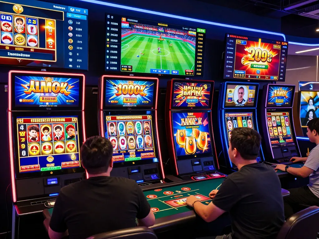 Exciting online gambling experience at O8, featuring players engaged in sports betting and live casino games.
