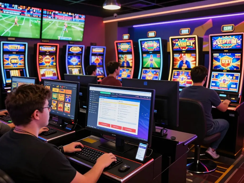 Xibet online gaming interface showcasing vibrant sports betting and interactive slot action.
