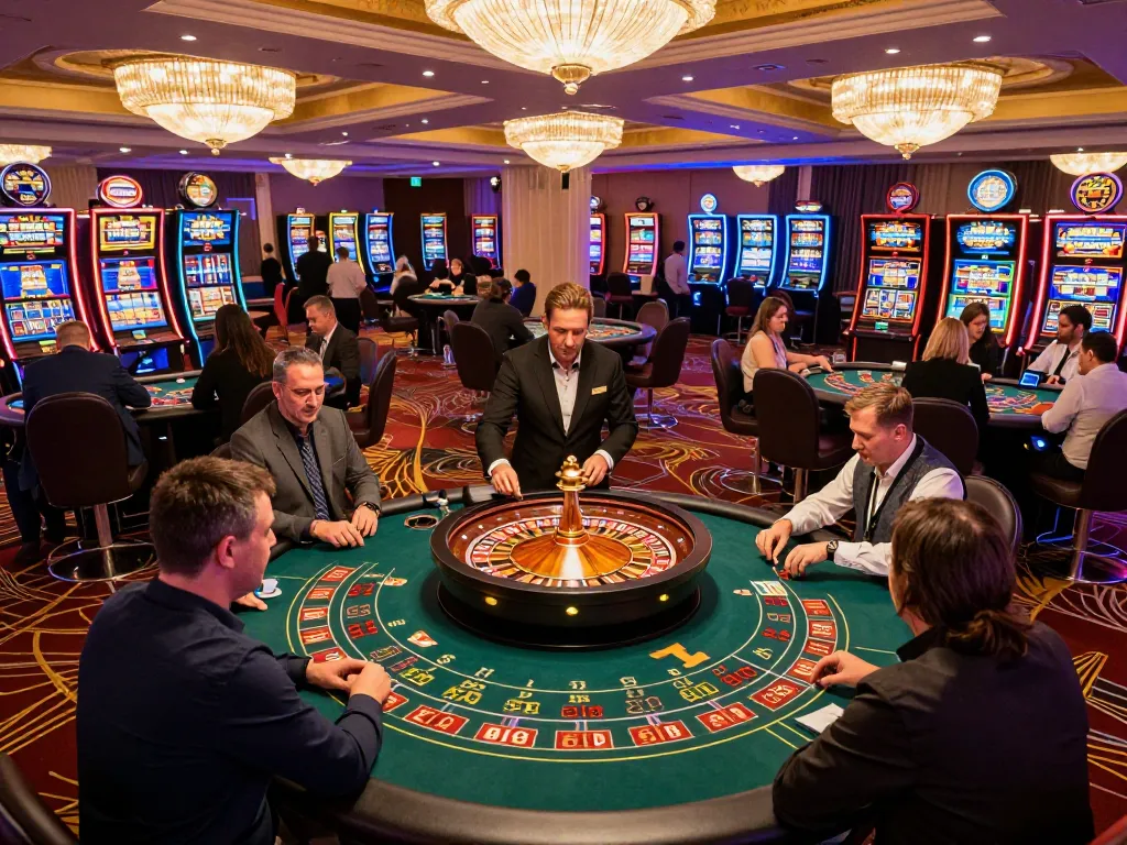 BET88 players passionately betting at dynamic roulette tables under glamorous casino lights.