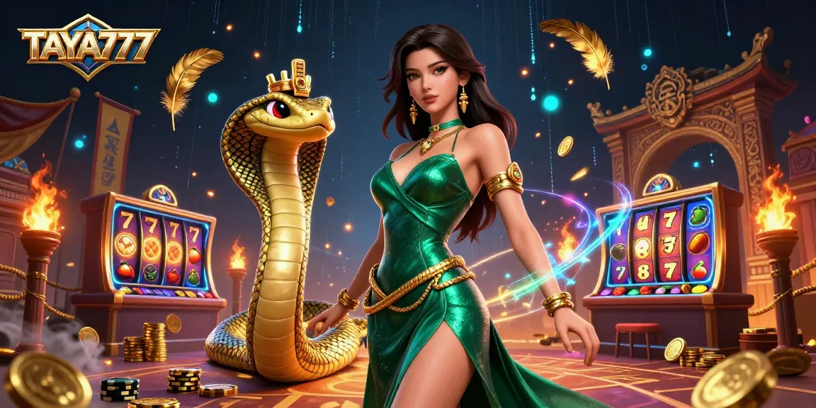 Experience thrilling casino action with TAYA777 in a dazzling 3D illustration featuring a captivating scene of luck and fortune.
