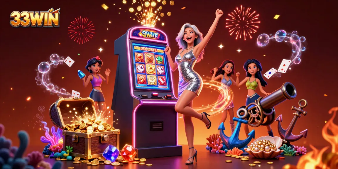 Experience the excitement of slots at 33WIN with a stunning jackpot celebration