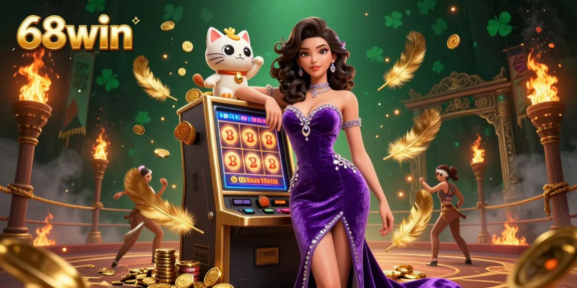 Experience the thrill of winning at 68win with vibrant slot machines and immersive game elements.