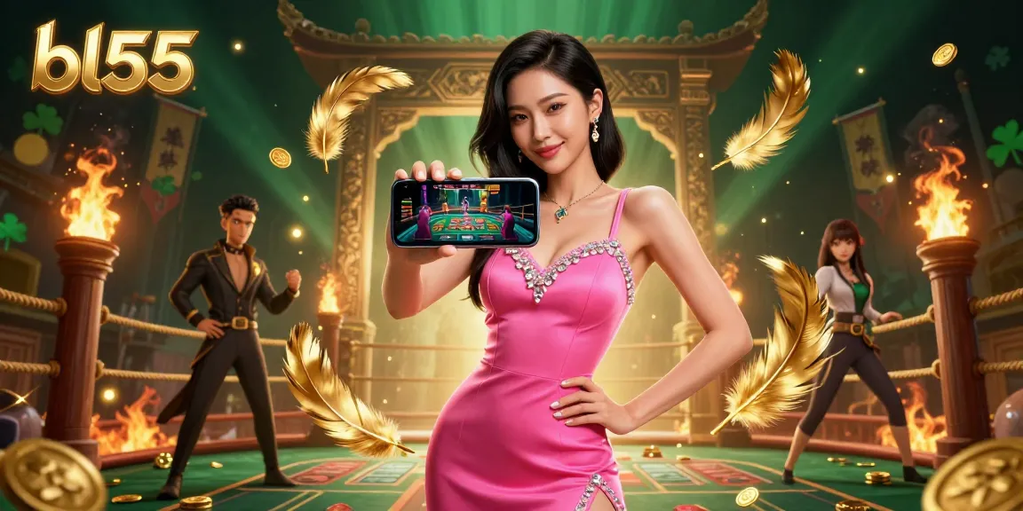 Experience thrilling live dealer action at bl55, featuring a confident woman enjoying a casino game.