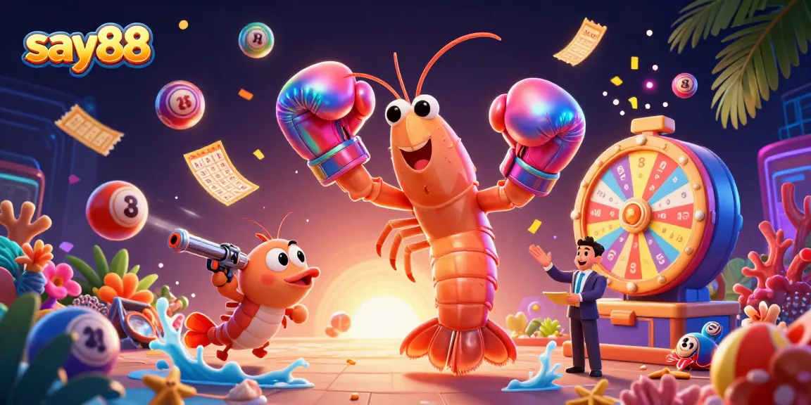 Experience thrilling gaming action with say88, featuring vibrant casino elements and lively characters.