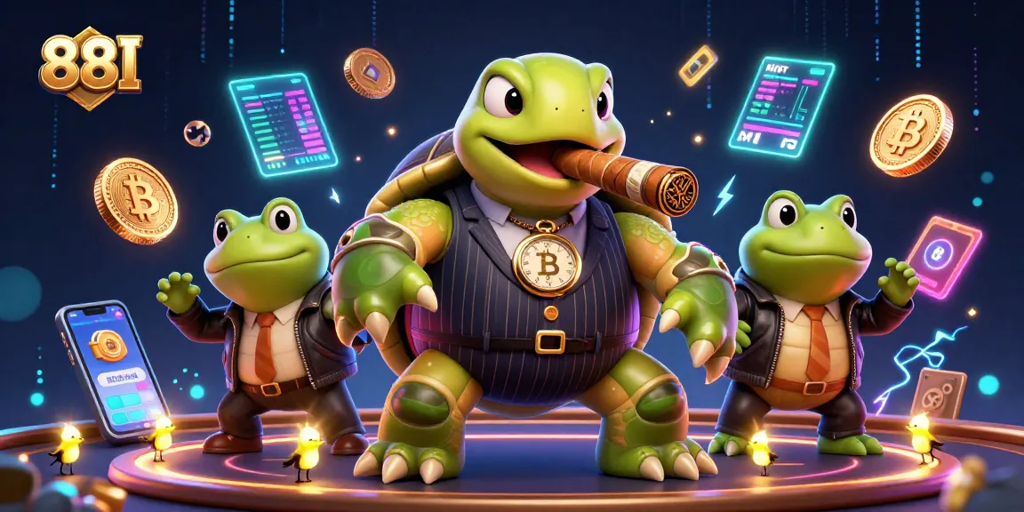 Join a thrilling game with 88I and vibrant characters as they navigate the exciting digital casino landscape.
