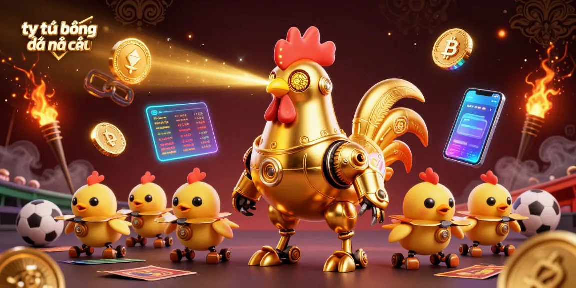 Bet on tỷ lệ bóng đá nhà cái with vibrant betting elements, including sports balls and betting slips.