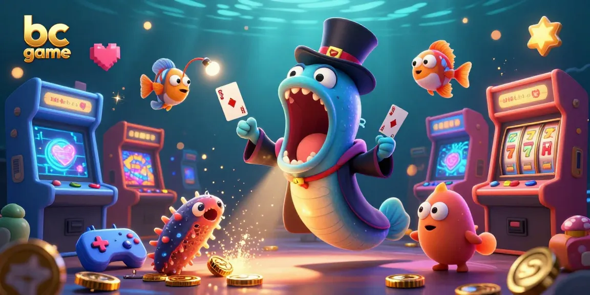 Engage with the exciting bc game scene featuring underwater casino magic and colorful game elements.