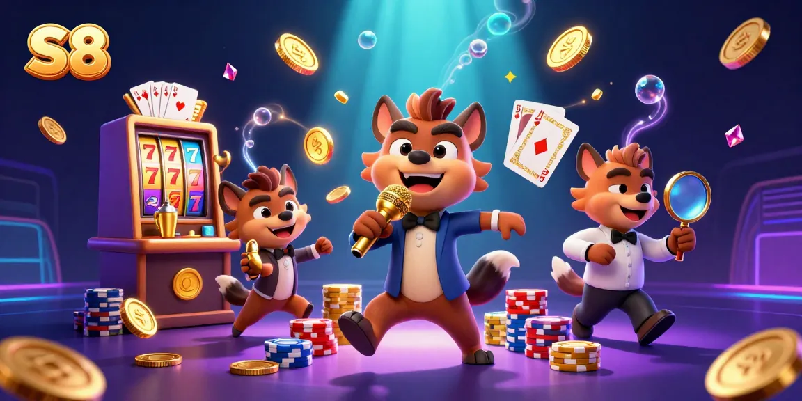Experience S8's exciting casino atmosphere with hyenas serving drinks, telling jokes, and more!