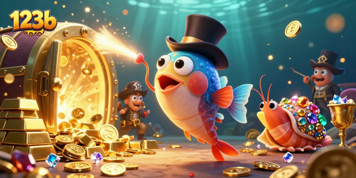 Engage in thrilling action with 123b as the anglerfish attracts gold coins in an exciting underwater casino