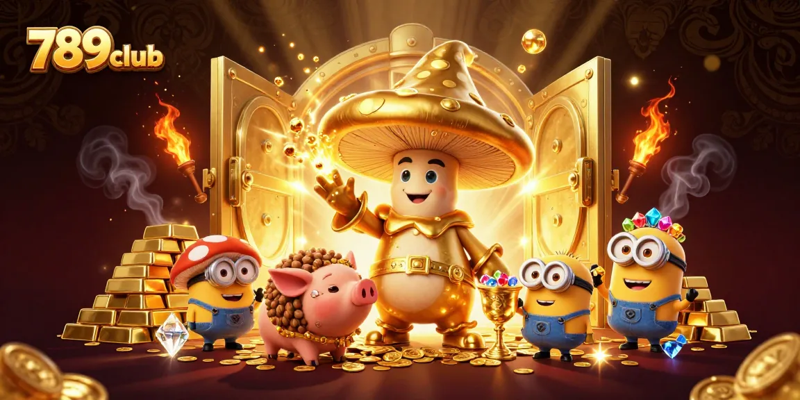 Experience thrilling wins at 789club as the wizard channels golden magic amidst treasures and games.