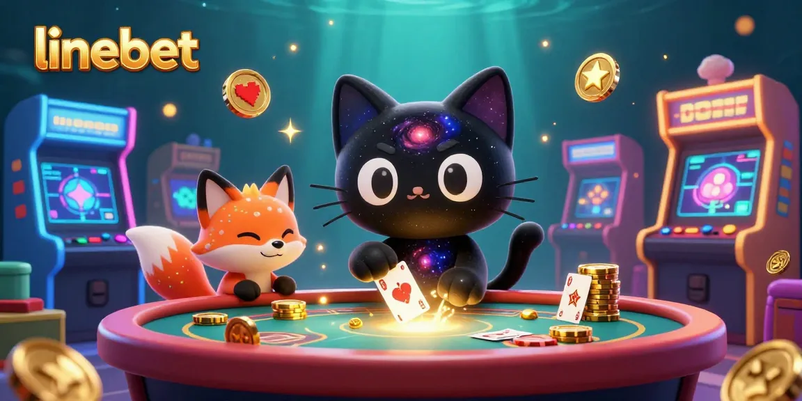 Experience thrilling gaming action with linebet's cosmic casino scene, packed with vibrant characters and elements.