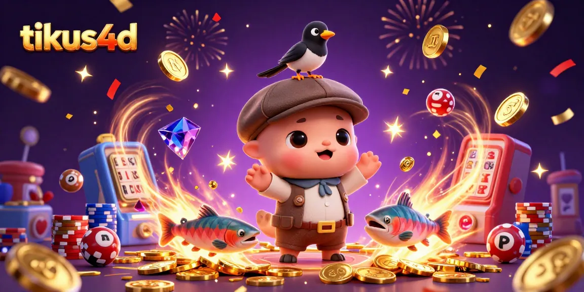 Reveal exciting lotto game dynamics with tikus4d featuring vibrant lottery machines and playful characters.