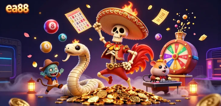 ea88 players engaging in exciting games with vibrant elements of casino fun