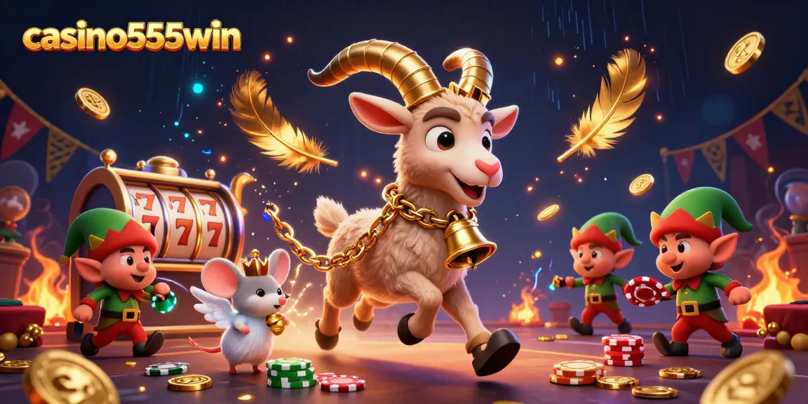 Experience the excitement at casino555win with vibrant, dynamic characters in a lively casino scene.