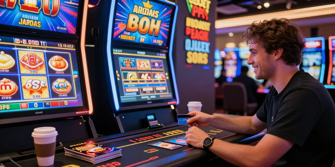 Player enjoying a credit card casino experience at https://iis.org.uk, engaged with vibrant slot games and enticing promotional offers.