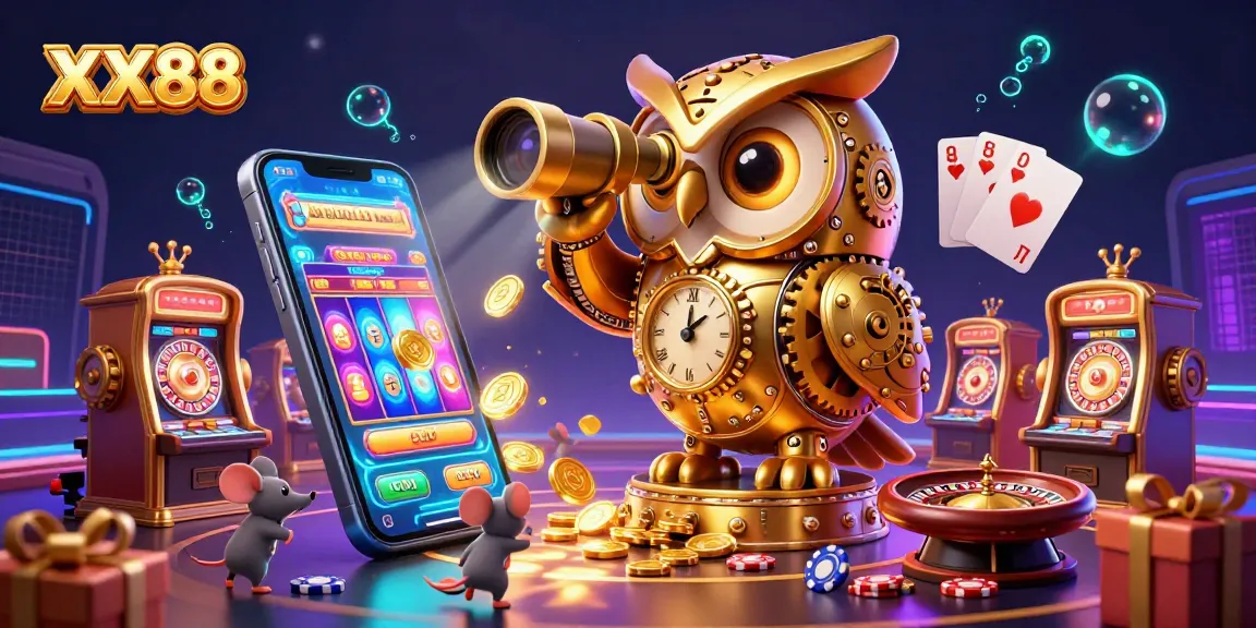 Experience the exciting world of XX88 casino games with vibrant characters, golden coins, and entertaining elements.