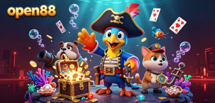 Play with open88 and discover the treasure of casino gaming amid vivid ocean adventure.
